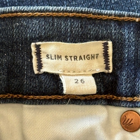 Madewell Slim Straight Jeans in Hammond Wash - Picture 12 of 15